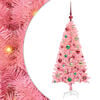 vidaXL Árbol de Navidad con 150 LED con soporte Rosa 120 cm PVC