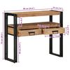 vidaXL Mesa Consola Marrón 90 x 33 x 75 cm madera maciza de acacia
