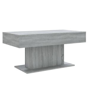 vidaXL Mesa de centro madera de ingenier&iacute;a gris Sonoma 96x50x45 cm