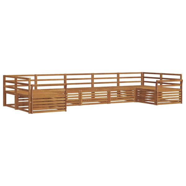 vidaXL Juegos de sof&aacute;s 7 pcs Natural Madera de Acacia S&oacute;lida