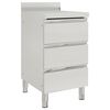 vidaXL Armario de cocina comercial con 3 cajones 50x60x96 cm