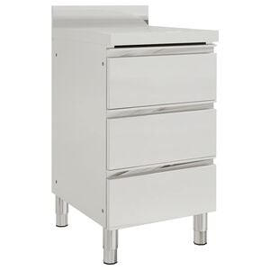 vidaXL Armario de cocina comercial con 3 cajones 50x60x96 cm