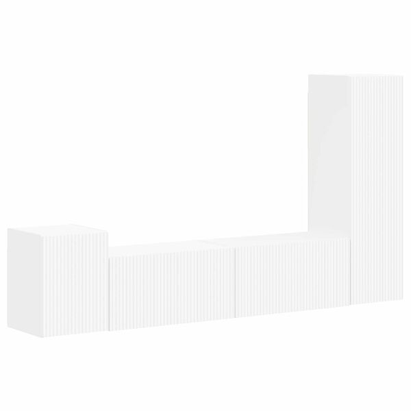 vidaXL Conjunto de mueble de TV 4 pcs Madera de ingenier&iacute;a