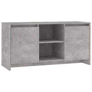 vidaXL Mueble de TV madera contrachapada gris hormig&oacute;n 102x37,5x52,5cm