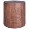 vidaXL Base para sombrilla 28,05 kg Natural Madera de caoba maciza