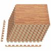 vidaXL Tapete para piscina 24 uds. Madera 8,64 m&sup2; Espuma EVA