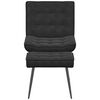 vidaXL Sillón de relax con reposapiés terciopelo negro