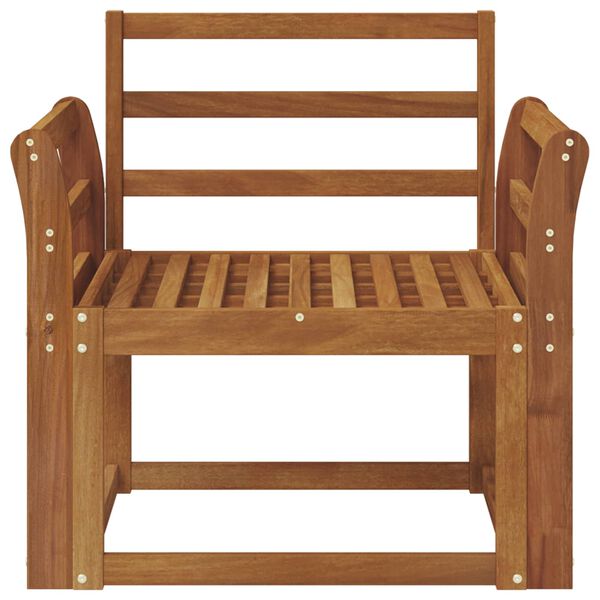 vidaXL Sof&aacute; de exterior Madera de Acacia S&oacute;lida Natural