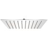 vidaXL Cabezal de ducha cuadrado efecto lluvia acero inoxidable 20x20