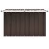 vidaXL Caja de almacenaje para jard&iacute;n marr&oacute;n 109x67x65 cm
