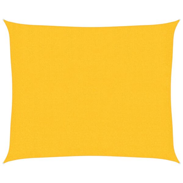 vidaXL Toldo de vela amarillo HDPE 160 g/m&sup2; 2,5x3 m