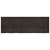 vidaXL Estante pared madera roble tratada marr&oacute;n oscuro 180x60x(2-6)cm