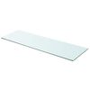 vidaXL Panel de estante vidrio claro 90x30 cm