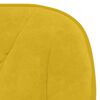 vidaXL Sillas de comedor giratorias 2 uds terciopelo amarillo