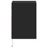 vidaXL Mueble de TV de pared con luces LED negro 41x31x45 cm