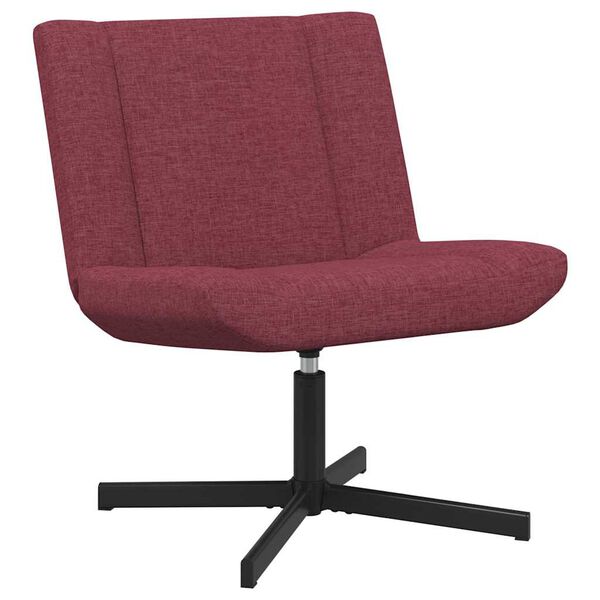 vidaXL Silla giratoria Rojo vino 63 x 75 x 76 cm tela