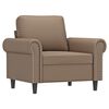 vidaXL Sill&oacute;n cuero sint&eacute;tico color capuchino 60 cm