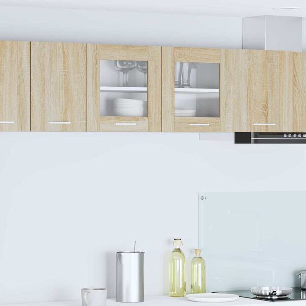 vidaXL Mueble colgante con puerta Roble Sonoma y 80 x 31 x 40 cm