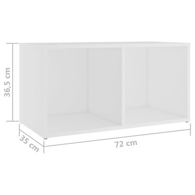 vidaXL Muebles para TV 2 uds madera de ingeniería blanco 72x35x36,5 cm