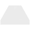 vidaXL Estante flotante de pared 4 uds MDF blanco brillo 90x23,5x3,8cm