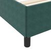 vidaXL Estructura de cama con colch&oacute;n Verde oscuro 90 x 200 cm tela