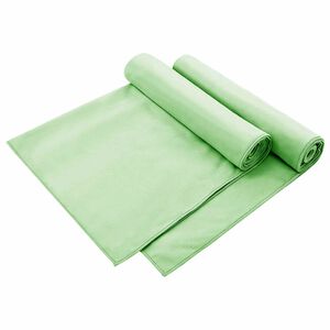 vidaXL Toallas para Sillas de Exterior 2 uds. Verde 130 x 60 cm