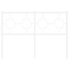 vidaXL Cabecero de metal blanco 120 cm