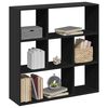 vidaXL Librer&iacute;a divisora madera de ingenier&iacute;a negra 102x29x103,5 cm