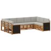 vidaXL Conjunto de sof&aacute;s de exterior 9 uds. 9 plaza