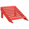 vldaXL Silla Adirondack de jardín 2 plazas madera maciza de abeto rojo