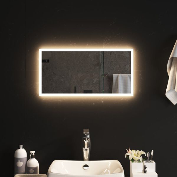 vidaXL Espejo de ba&ntilde;o con LED 30x60 cm