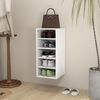 vidaXL Mueble zapatero de madera contrachapada blanco 31,5x35x70 cm