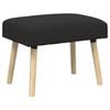 vidaXL Banco Liso Negro 60 x 40 x 45 cm Boucl&eacute;