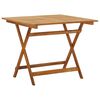 vidaXL Mesa plegable de jard&iacute;n de madera maciza de acacia 90x90x75 cm