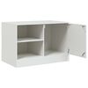 vidaXL Mueble para TV de acero blanco 67x39x44 cm
