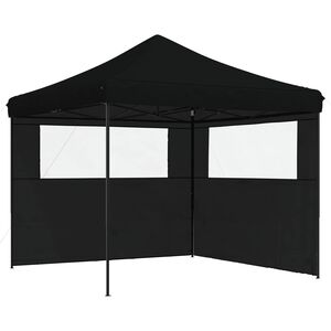 vidaXL Carpa de Fiesta Negro 292 x 292 x 315 cm Tela Oxford