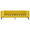 vidaXL Sofá cama con colchón terciopelo amarillo 80x200 cm