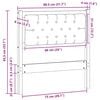vidaXL Cabecero Otro y gris claro 75 cm Madera maciza de pino