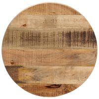 vidaXL Tablero de mesa redondo madera maciza mango rugosa Ø 60x1,5 cm