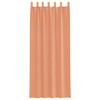 vidaXL Cortinas de gasa con trabillas 2 uds terracota 140x260 cm