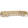 vidaXL Conjunto de sof&aacute;s de exterior 8 uds. y Beige