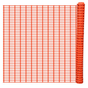 vidaXL Valla de seguridad naranja 50 m