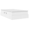 vidaXL Cama con almacenamiento y colch&oacute;n 120 x 190 cm Cuero sint&eacute;tico