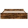 vidaXL Cama con cajones madera de ingenier&iacute;a roble ahumado 200x200 cm