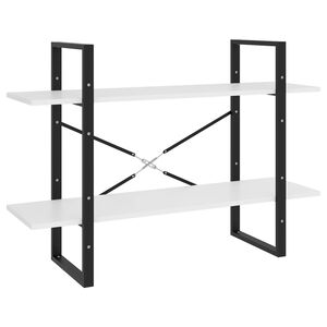 vidaXL Estanter&iacute;a de 2 niveles madera contrachapada blanco 100x30x70cm