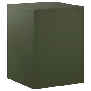 vidaXL Soporte de plantas Verde oliva 30 x 30 x 40 cm Acero oxidado