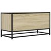 vidaXL Mueble TV metal y madera ingeniería roble Sonoma 80x34,5x40 cm