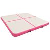 vidaXL Esterilla inflable de gimnasia con bomba PVC rosa 200x200x20 cm
