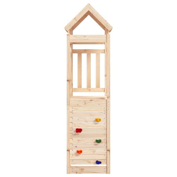 vidaXL Torre de Juego Marr&oacute;n 53 x 110,5 x 214 cm Madera de pino macizo