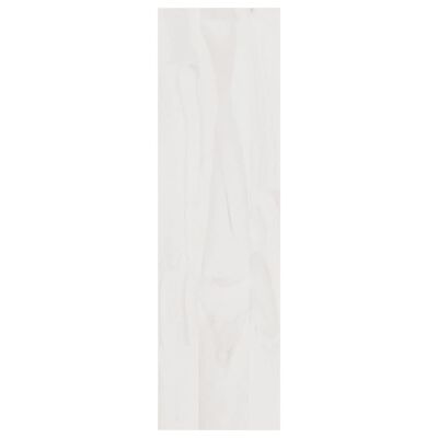 vidaXL Estantería divisor madera maciza pino blanco 100x30x103 cm